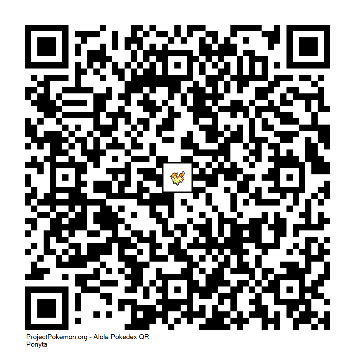 Cdigo QR de Ponyta